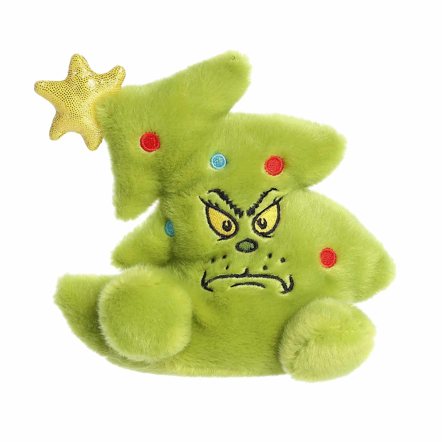 Aurora® Festive Dr. Seuss™ Grinch Tree Palm Pals™ Stuffed Animal - Officially Licensed Plush for Imaginative Play - Perfect for Holiday Decorations or