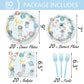80 Pcs Space Birthday Party Supplies Paper Plates Napkins Forks Tableware Set for Outer Space Man Galaxy Astronaut Theme Baby Shower Boy 1st 2nd 3rd