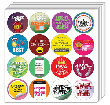 Creanoso Stickers for Adult Series 4 - Self Care (10-Sheet) - Premium Gift Set - Inspirational Sayings Quote Sticker Assorted Set - Gift Rewards Ideas