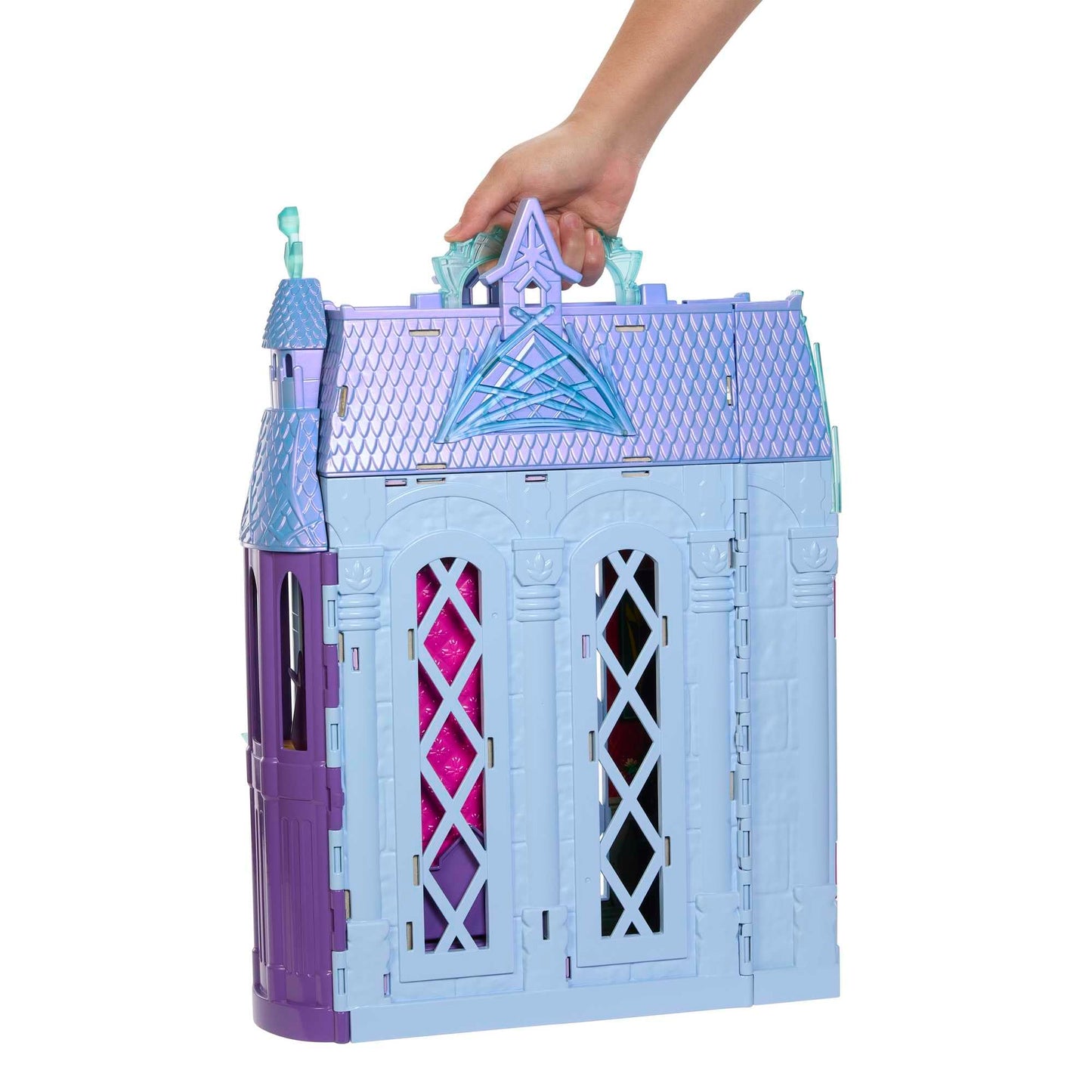 Mattel Disney Frozen Arendelle Doll-House Castle (2+ ft) with Elsa Fashion Doll, 4 Play Areas, and 15 Furniture and Accessory Pieces from Disney’s