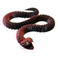 JASSBOOY 24-inch 3D Printed Flexible Serpentine Creature, Glow-in-The-Dark Effect, Articulated Snake Model with Movable Jaw, Toothless Design