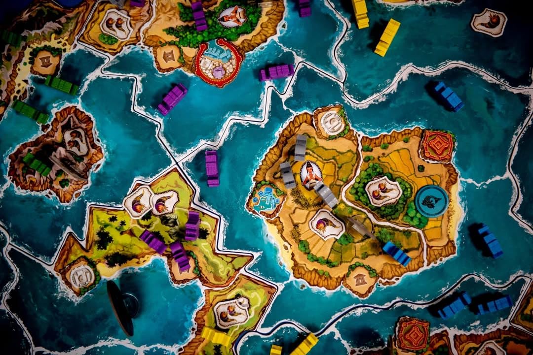 Cyclades | Epic Mythological Greek Strategy Game for Teens & Adults | Classic Auctioning & Area Control Board Game | 1v1, Competitive, or Team Modes |
