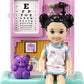 Barbie Careers Playset, Pediatrician Set with Blonde Doctor Doll, Brunette Patient Small Doll, Exam Table & Accessories