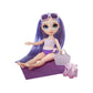 Rainbow High Swim & Style Violet, Purple 11" Fashion Doll with Shimmery Wrap to Style 10+ Ways, Removable Swimsuit, Sandals, Fun Play Accessories
