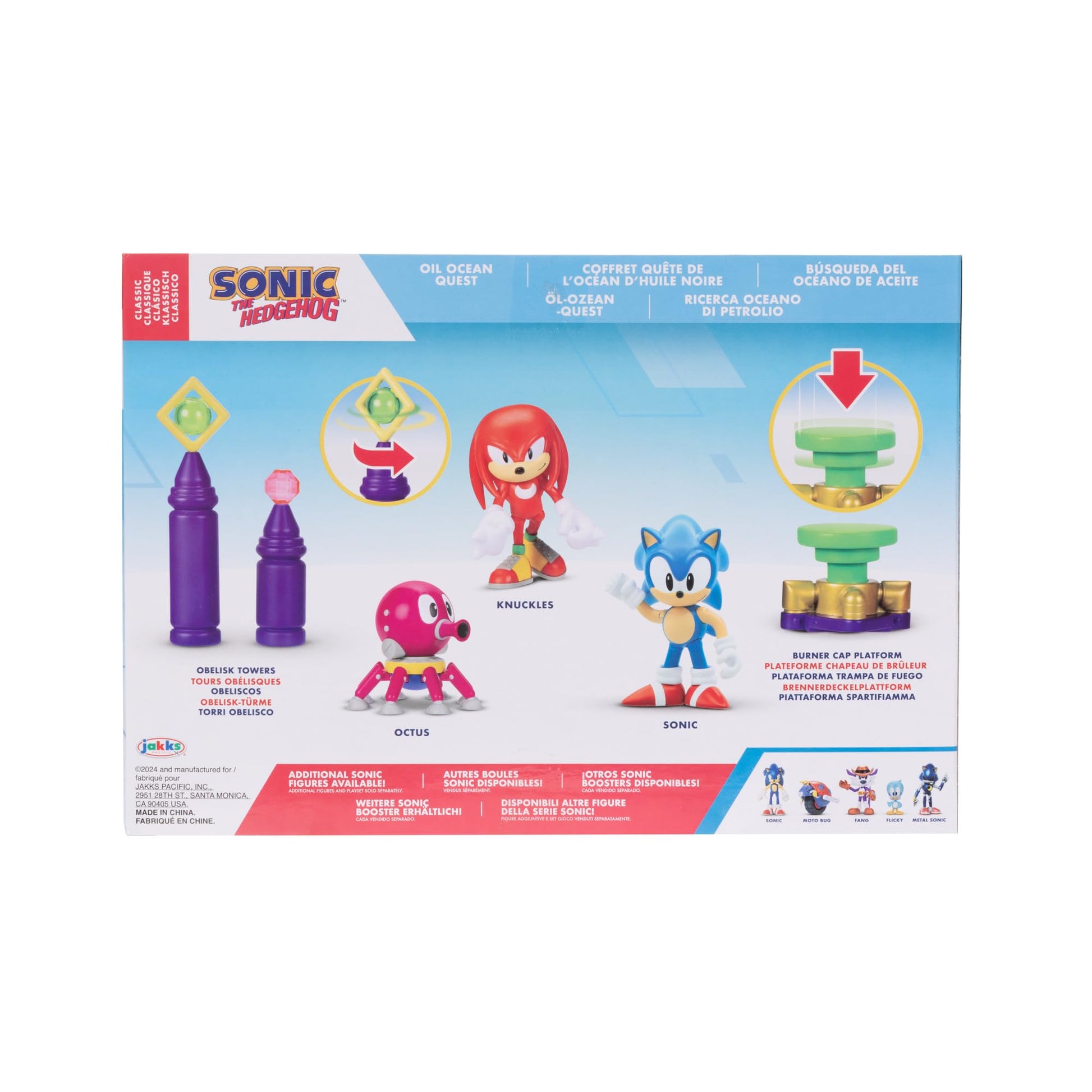 JAKKS Pacific Sonic The Hedgehog Action Figure 2.5" Oil Ocean Diorama