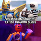 Zing StikBot Legendz Series 1 - Includes Valor, Ruebell, Dominus and Raze Oni - Collectible Action Figures and Accessories, Stop Motion Animation