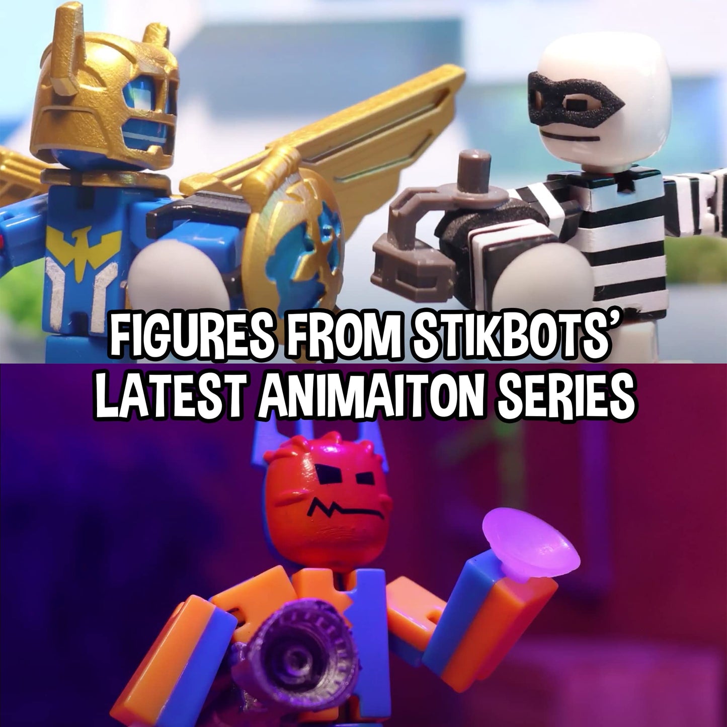 Zing StikBot Legendz Series 1 - Includes Valor, Ruebell, Dominus and Raze Oni - Collectible Action Figures and Accessories, Stop Motion Animation