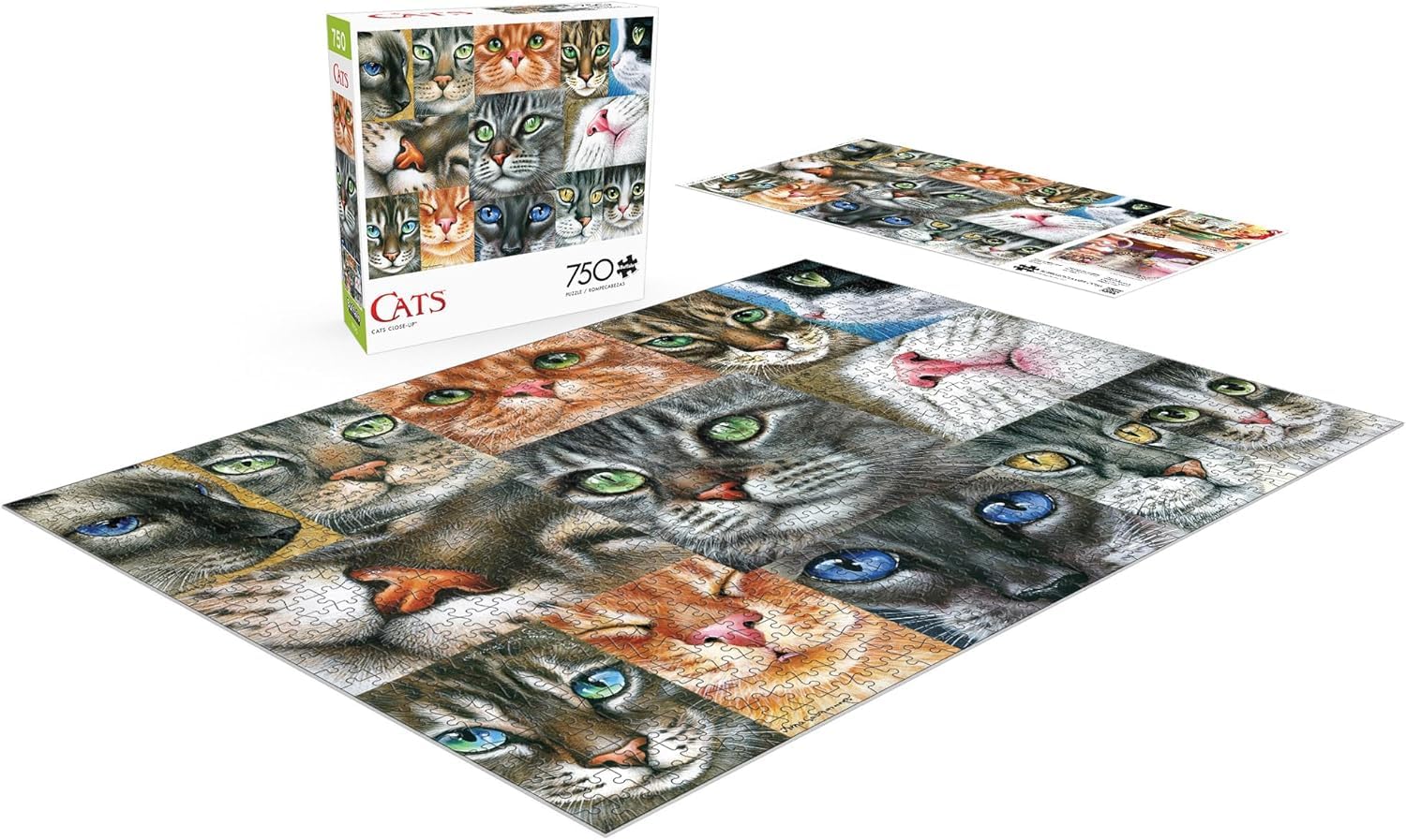 Buffalo Games - Cats Close-up - 750 Piece Jigsaw Puzzle for Adults