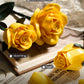 iATOM Yellow Rose Bouquet Building Set, 12Pcs Flowers Botanical Collection Kit for Adults, for Her/Girlfriend/Mom/Wife/Couple, Modern Home Office