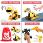 MOBIUS Toys 7-in-1 Take-Apart Truck Construction Set - STEM Building Toy w/Drill, Lights & Sounds - Buildable Dump Truck, Excavator & More