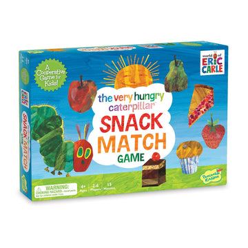 World of Eric Carle , The Very Hungry Caterpillar Snack Match Game - Cooperative Memory Board Game for Kids Ages 4+, 2?6 Players, 3?D Leaf Board & 31