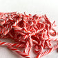 Miniature Candy Canes, Peppermint Embellishments, Non-Edible Tiny Mini Small Christmas Craft, Dollhouse Miniatures Polymer Clay (20PCS)