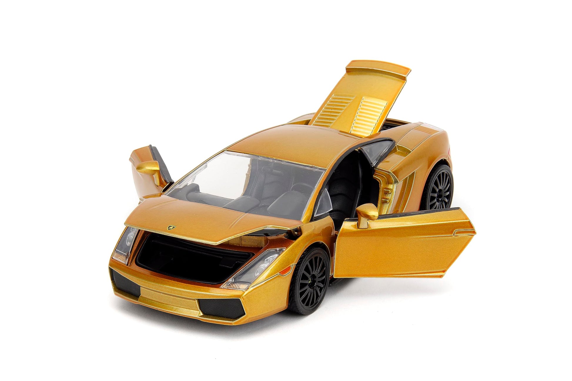 Jada Fast & Furious Fast X 1:24 Gold Lamborghini Gallardo Die-Cast Car, Toys for Kids and Adults