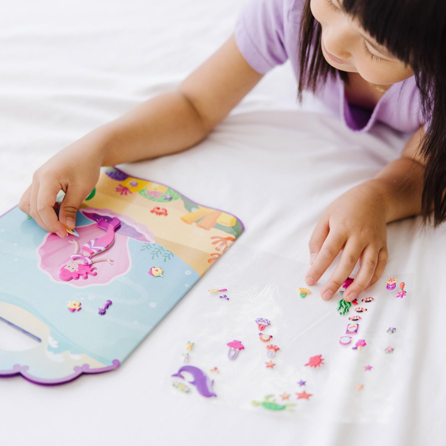 Melissa & Doug Puffy Sticker Play Set, Mermaid