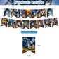 Attack Anime Theme Party Supplies - Birthday Banner, Cake Topper, Latex Balloons
