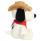 Aurora Peanuts 8" Cowboy Snoopy Adorable Plush