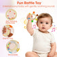 Baby Teething Toys for 3-6 6-12 Months, BPA Free Silicone Teething Rings Toys, Baby Teether Relief Chew Toy with Rattle, Sensory Toy for Infant