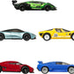 Hot Wheels Premium Car Culture Speed Machines 5-Pack of Toy Cars, Full Metal Body, Real Riders Tires, 1:64 Scale Sports Cars, for Collectors