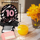 Happy 10th Birthday Rose Gold and Black Table Honeycomb Centerpieces Balloons Theme Decor Table Decorations Table Toppers for Girls Women Princess 10