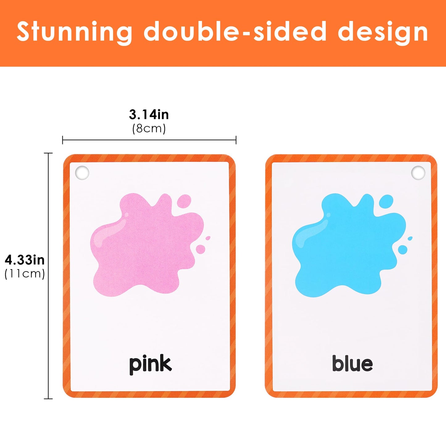 TOCCOOL Recognition Cards for Color Blind/Weak - Durable Visual Aid Educational Flashcards, Special Education/Learning Disabilities Tools for Home