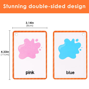 TOCCOOL Recognition Cards for Color Blind/Weak - Durable Visual Aid Educational Flashcards, Special Education/Learning Disabilities Tools for Home