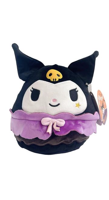 Squishmallows 8-Inch Kuromi Halloween Plush, Black and Purple