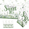 PATIAI Sweet 16 Party Decorations 3Pack Sweet 16th Tablecloths