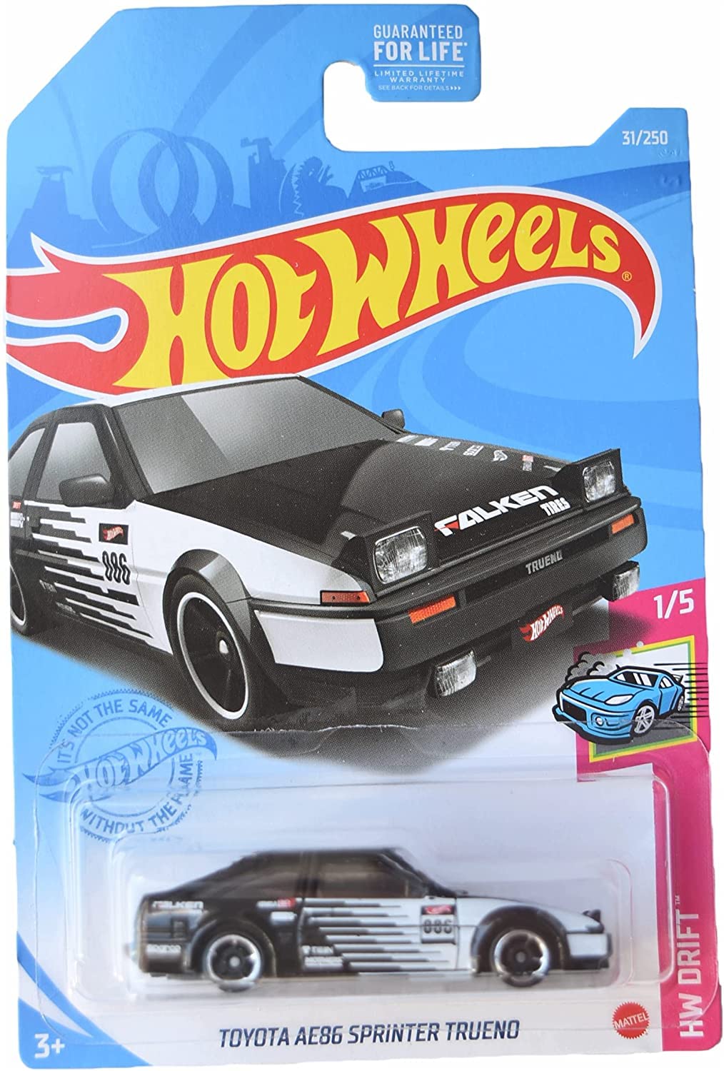 Hot Wheels Toyota AE86 Sprinter Trueno, [Black] 31/250 Drift 1/5