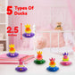 Windy City Novelties 50-Pack Princess Rubber Duckies - 2” Bath Toys in Assorted Royal Styles