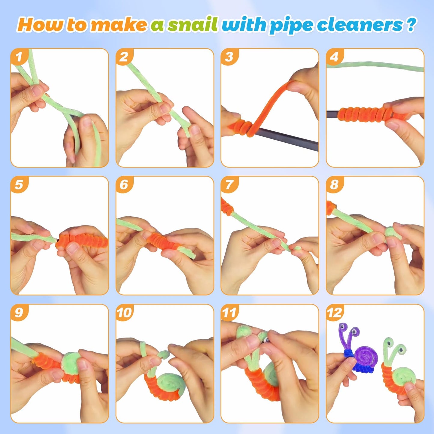 Pipe Cleaners Craft Bulk, 1800 PCS 60 Mix-Colors Chenille Stems, Colorful Fuzzy Pipe Cleaners for Arts & Crafts Supplies, Limpia Pipas for Creative