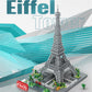 dOvOb Architecture Eiffel Tower Micro Blocks Set, 3369 Pieces Mini Bricks 3D Puzzle Toy, Gift for Adults and Kids