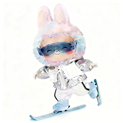 CiuZikGok 4-Piece Ski Set, Winter Clothes for Doll, Includes Ski Goggles, Jacket & Snow Pants and Twin Skis Perfect for 17cm Dolls (Doll Not Included)