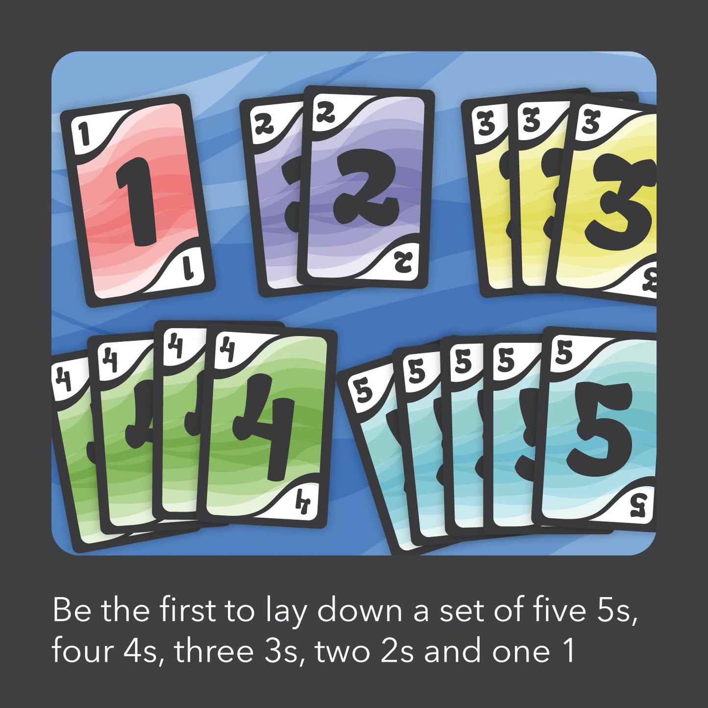 One to Five | Fun and Easy Family Card Game | 2-8 Players | 1 min. to Learn | 5-10 min. to Play