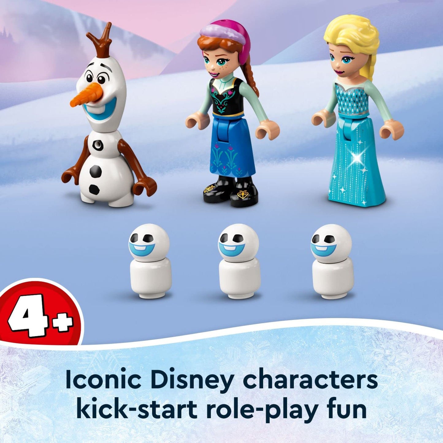 LEGO Disney Anna and Elsa’s Frozen Wonderland 43194 Castle Toy with Disney Princess Mini-Doll Figures, Gifts for 4 Plus Years Old Kids, Girls and Boys