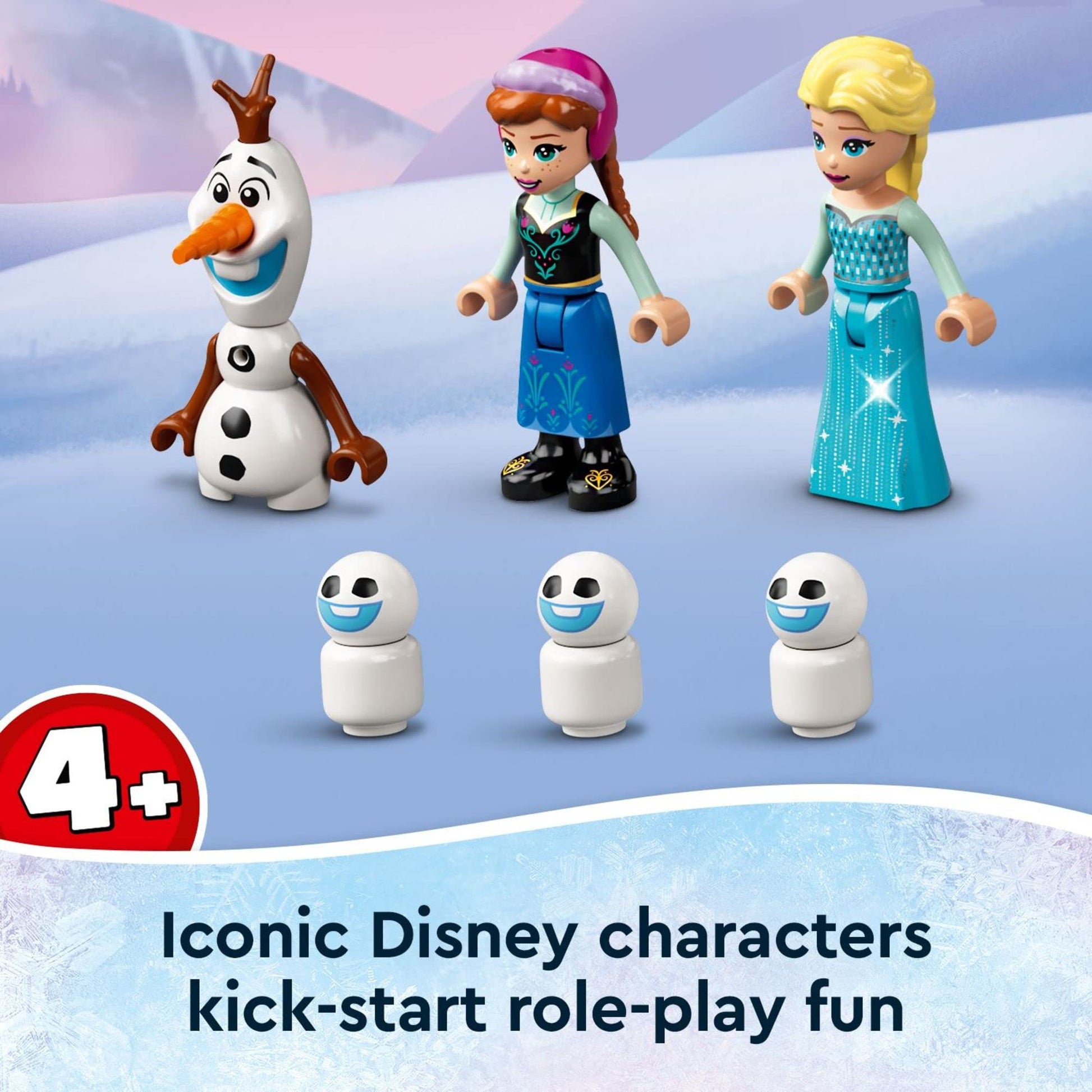 LEGO Disney Anna and Elsa’s Frozen Wonderland 43194 Castle Toy with Disney Princess Mini-Doll Figures, Gifts for 4 Plus Years Old Kids, Girls and Boys
