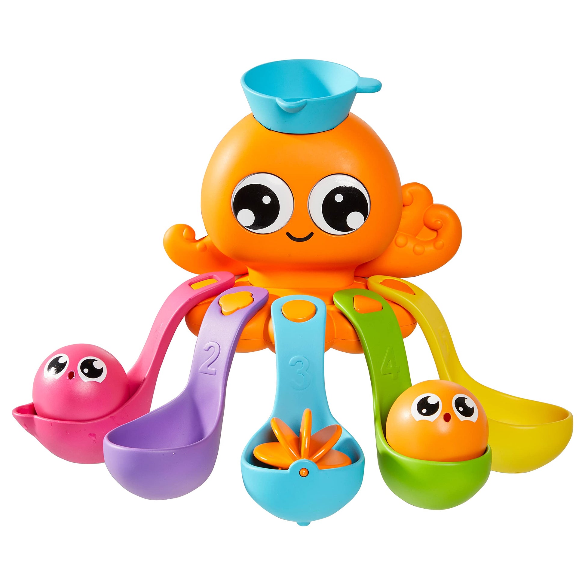 Toomies E73104 Tomy 7 in 1 Activity Octopus, Kids Toys for Water Play, Fun Bath Accessories for Babies and Toddlers, Suitable for 18 Months and Older