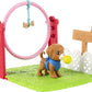 Barbie Chelsea Can Be Doll & Playset, Blonde Dog Trainer Small Doll with Dog & 10 Accessories, Including Leash, Jumping Hoop, Obstacle Cones & More