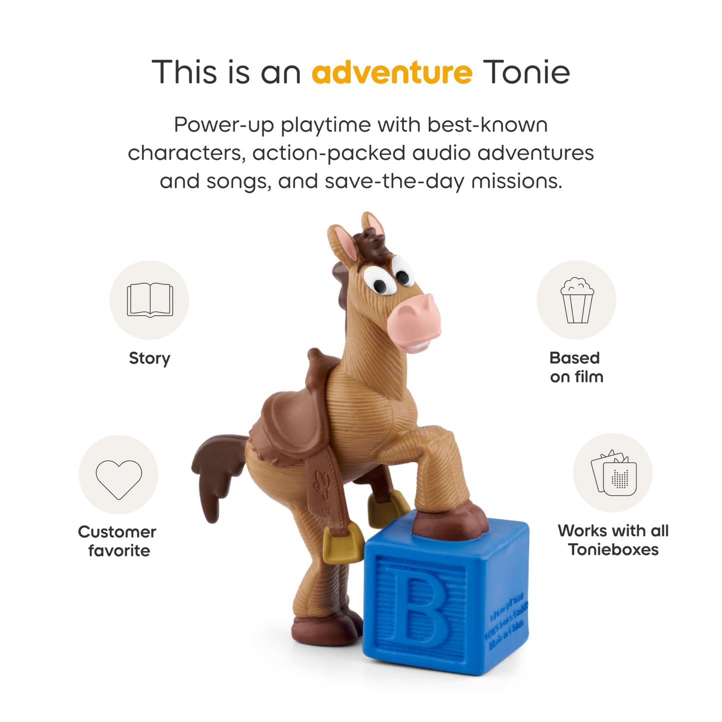 Tonies Toy Story 5: Bullseye Audio Toy Figurine from Disney and Pixar