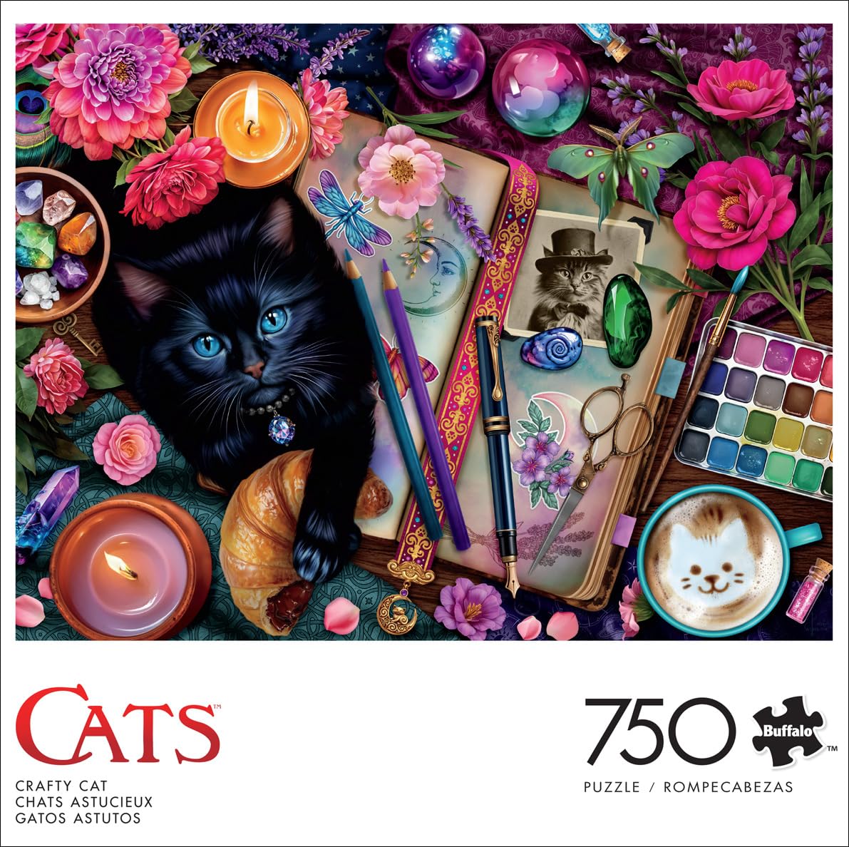 Buffalo Games - Crafty Cat - 750 Piece Jigsaw Puzzle for Adults
