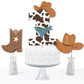 Big Dot of Happiness My First Rodeo - Little Cowboy 1st Birthday Party Centerpiece Sticks - Table Toppers - Set of 15