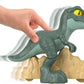 Fisher-Price Imaginext Jurassic World Dinosaur, Tyrannosaurus Rex Push-Toy with Rolling Wheels & Wiggling Motion, 5.5-inch Tall T. rex