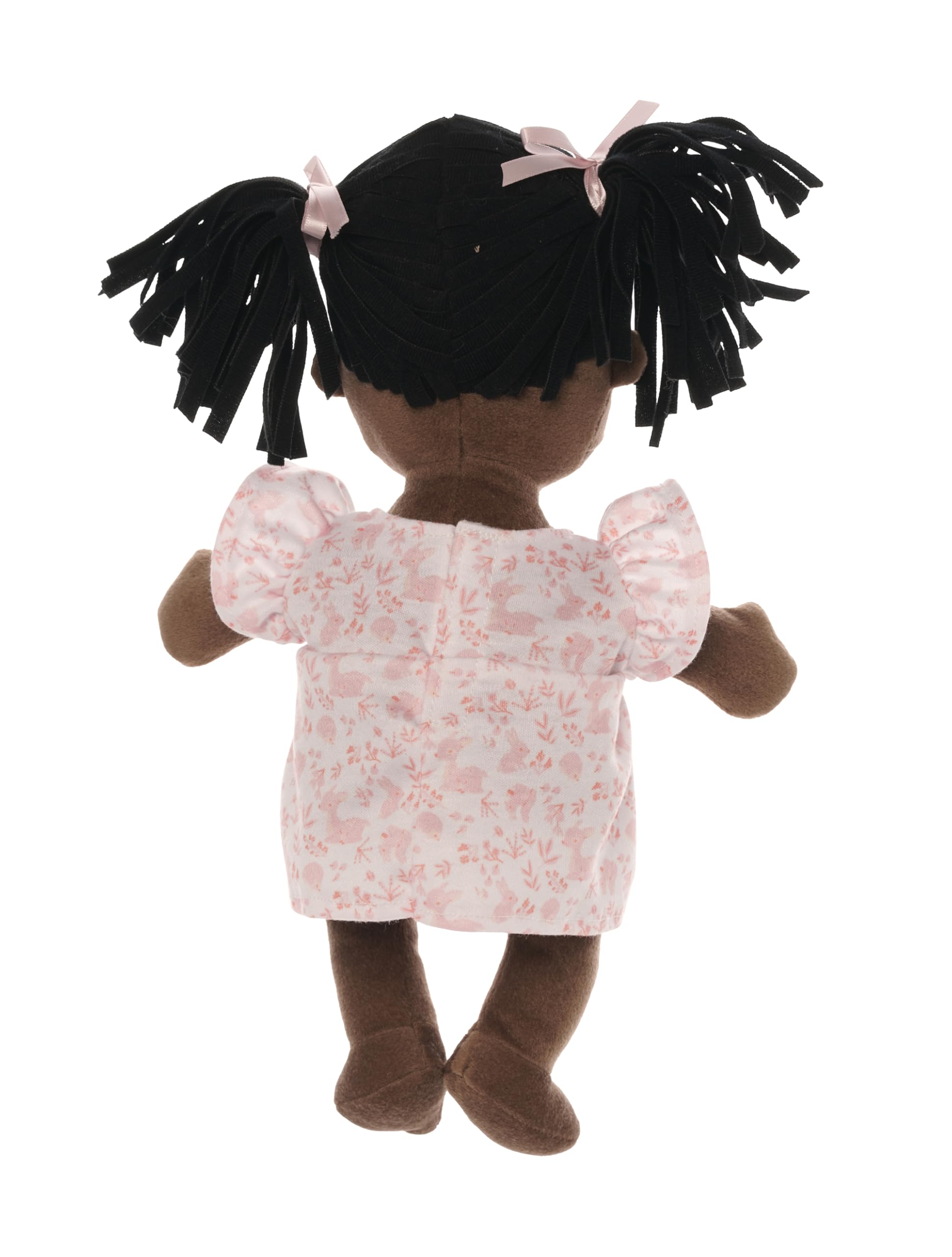 Manhattan Toy Love, Stella Soft Baby Doll, Brown with Black Pigtails