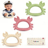 Easter Teething Toys for Newborns 0-3-6Months Food-Grade Silicone BPA-Free Anti-Choking One-Piece Design Soft & Non-Toxic First Teether for Tiny Hands