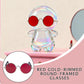 VPDSLABUBU Glasses for 17cm Doll(No Dolls), Set of 4 Mini Glasses for 3.94-6.7 Inch (10-17 cm) Dolls. Suitable Accessories for Many Doll