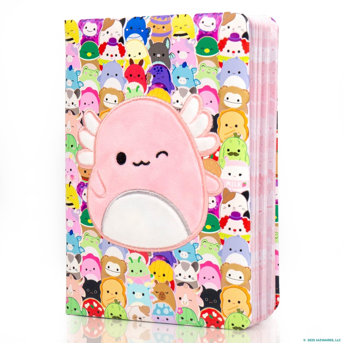 Squishmallows Original Archie the Axolotl Squishy Journal, 80 Lined Pages, Cute Diary, Kids Journal, Birthday Gift, Girls Journal, Cute Stationery