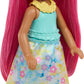 Barbie Chelsea Royal Small Doll (6-Inch) with Pink Hair Wearing Removable Skirt, Shoes & Hair Accessory, 6-inch Toy