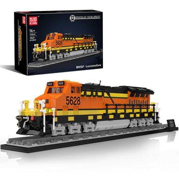 Mould King 12041 Train Building Block Kits, BNSF Northern Locomotive Internal Combustion Train Model Building Blocks Set Toys for Age 14+/Adults