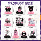10pcs Halloween Tables Centerpieces, Pink Baby Shower Honeycomb Centerpieces Halloween Gender Reveal Party Decorations Ghost Bat Skull Pumpkin Table