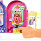 Barbie Extra Minis Doll & Fashion Playset with 15+ Pieces, Boutique with Small Doll, Clothes & Accessories Including Gummy Bear Keychain