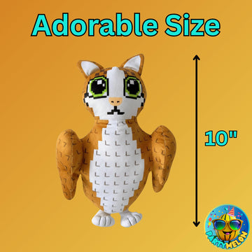 Partymelon Meowl Plush 10" Steal a Brainrot Plush Meme AI-Crafted Stuffed Figure Pillow for Video Game Fans Room Decor